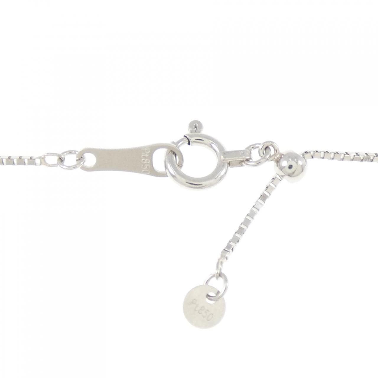 PT900/PT850 エメラルド ネックレス 0.45CT