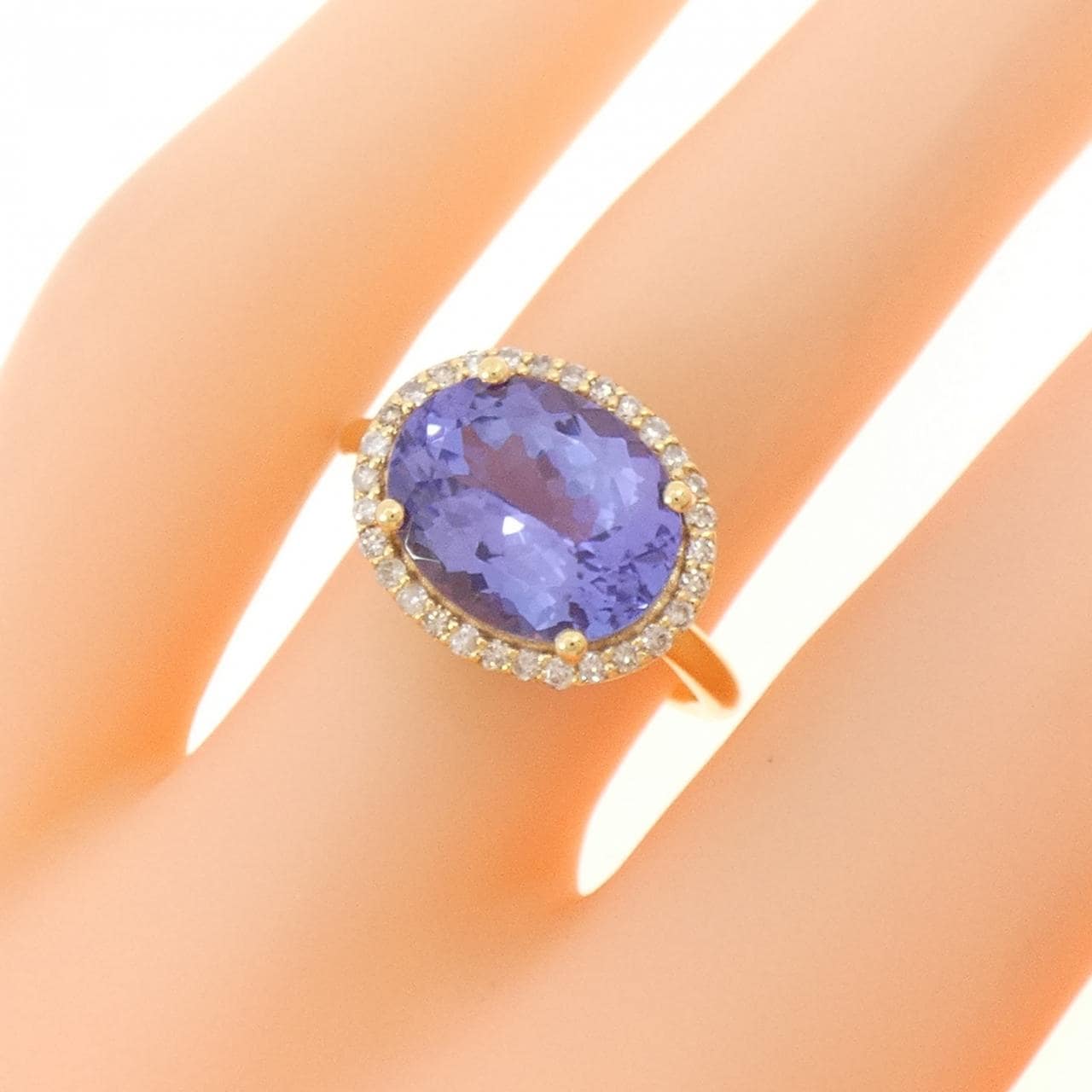 【新品】K18YG タンザナイト リング