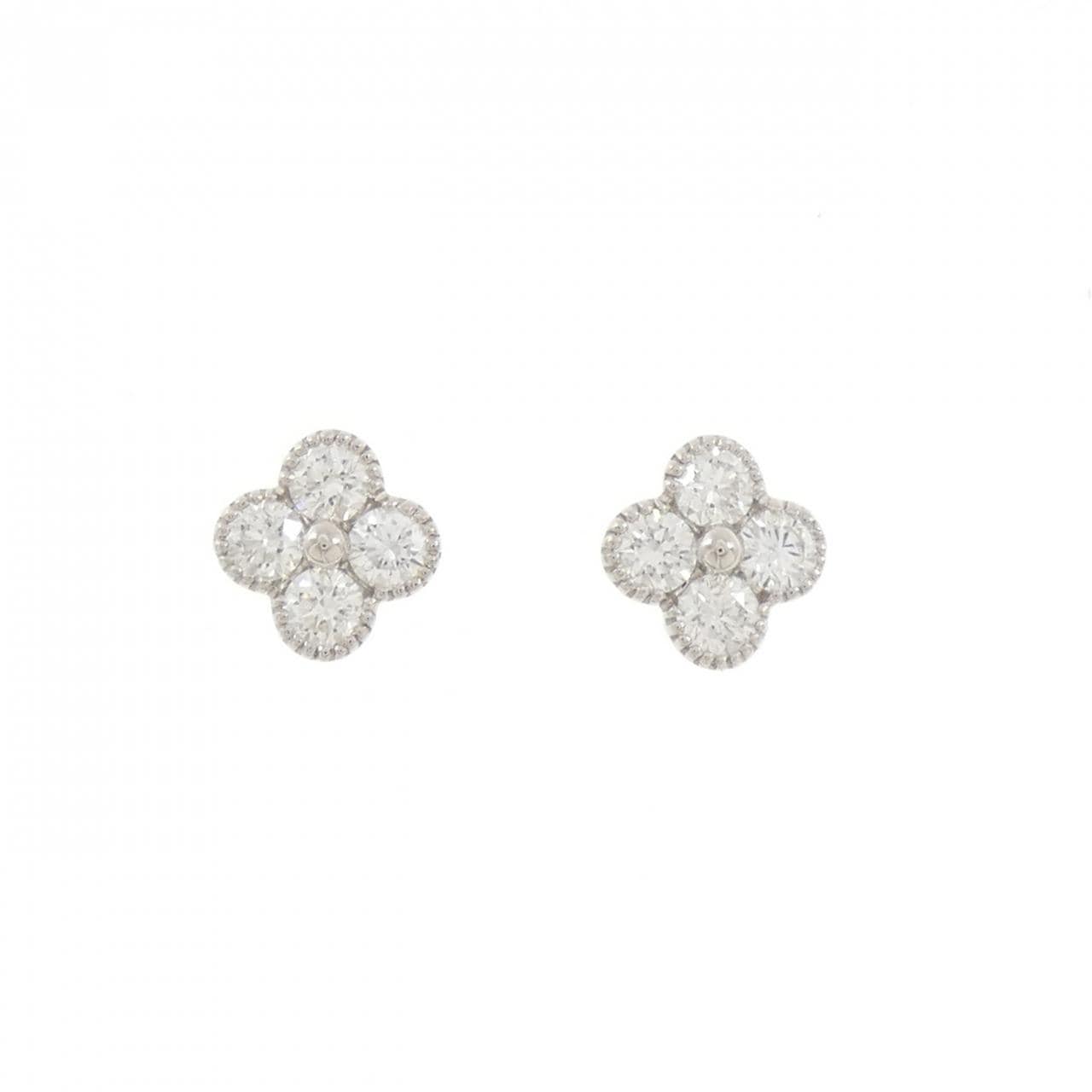 【新品】PT900 ダイヤモンド ピアス 1.002CT E VVS1-VS1 VG
