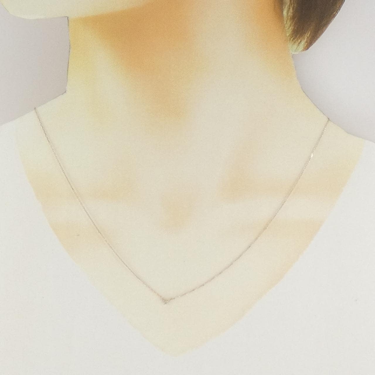 K10PG ハート ダイヤモンド ネックレス 0.02CT