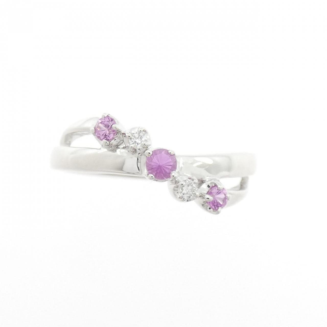 4゜C 合成サファイヤ リング