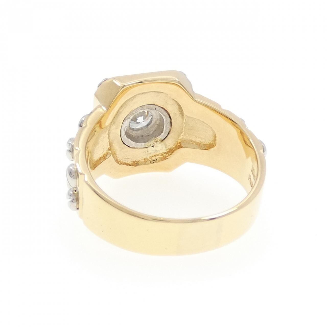 K18YG/PT900 ダイヤモンド リング 0.311CT