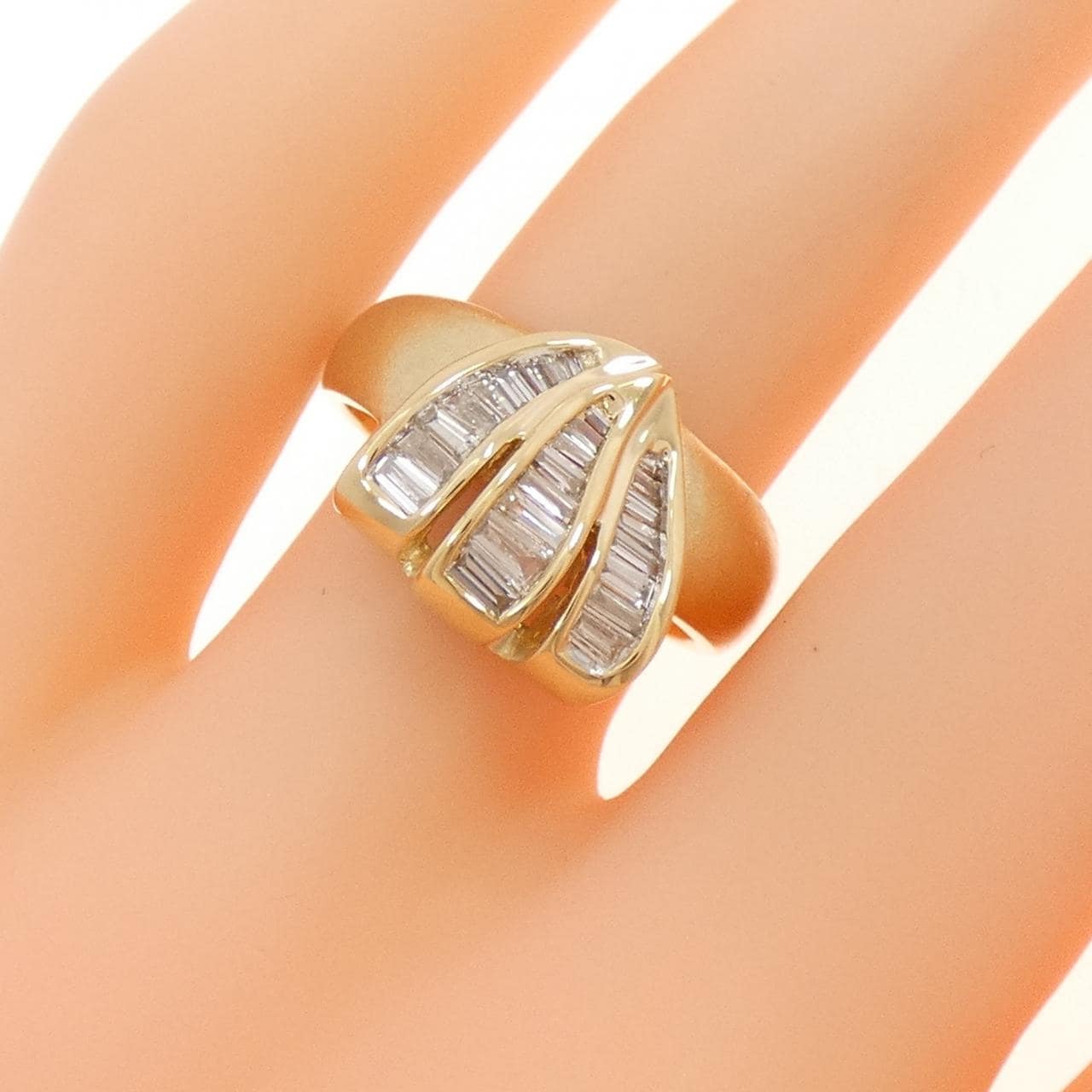 K18YG ダイヤモンド リング 0.45CT
