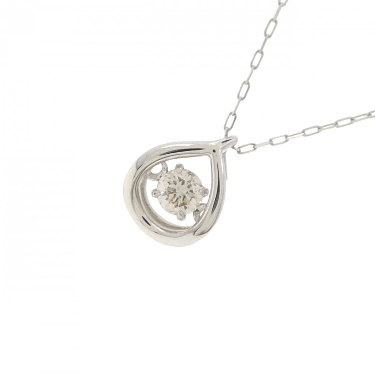 【新品】PT900 ダイヤモンド ネックレス 0.08CT