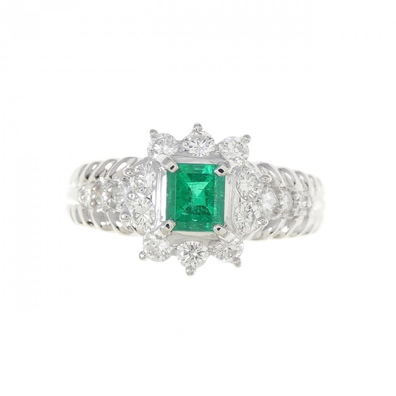 PT エメラルド リング 0.35CT