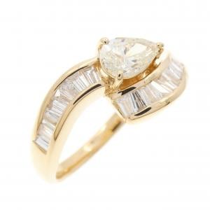 K18YG ダイヤモンド リング 1.09CT