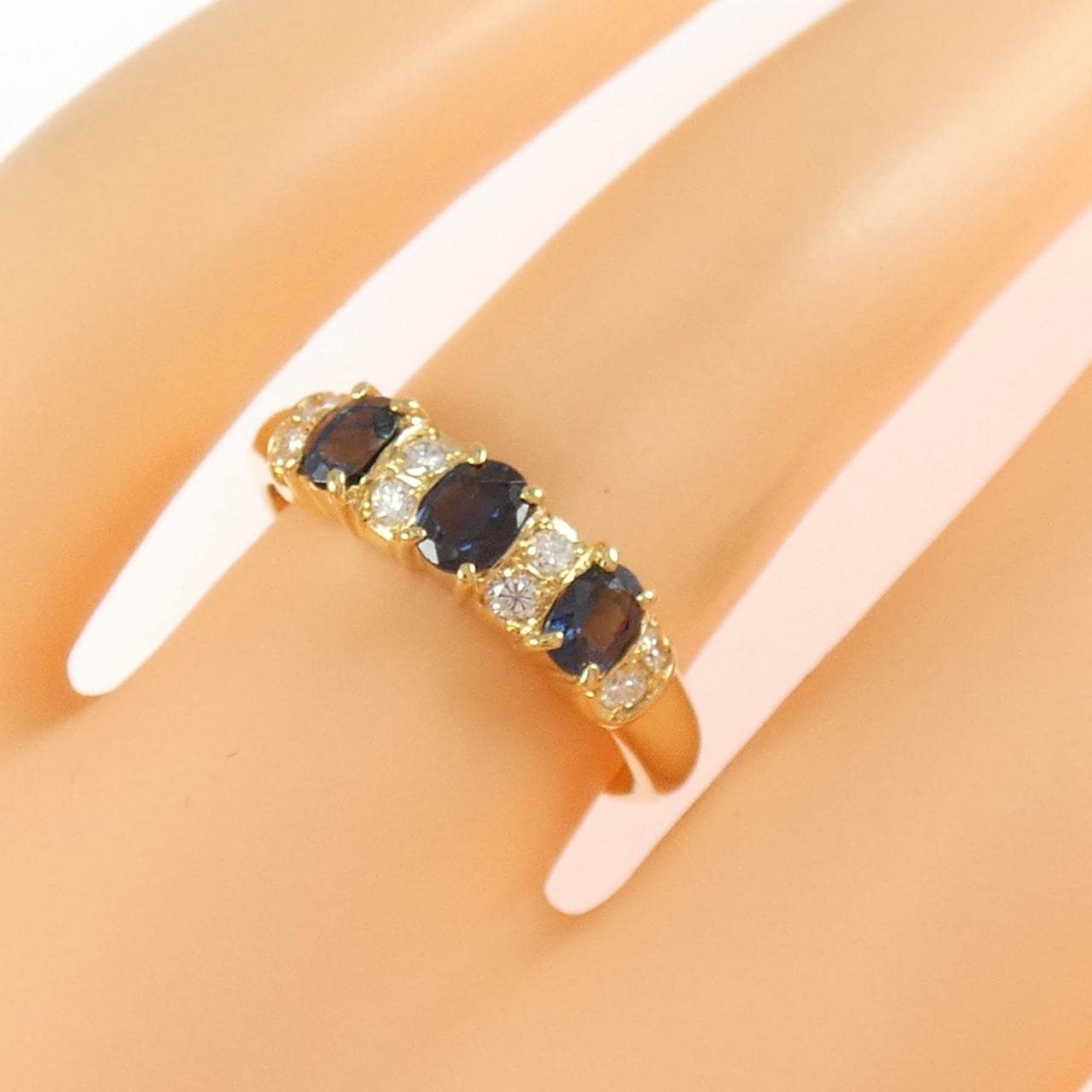 K18YG サファイヤ リング