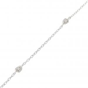 750WG ダイヤモンド ブレスレット 0.22CT