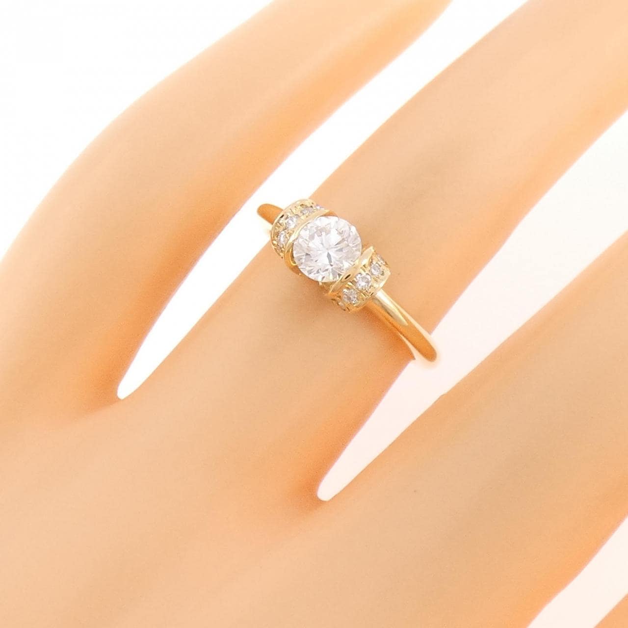 K18YG ダイヤモンド リング 0.506CT