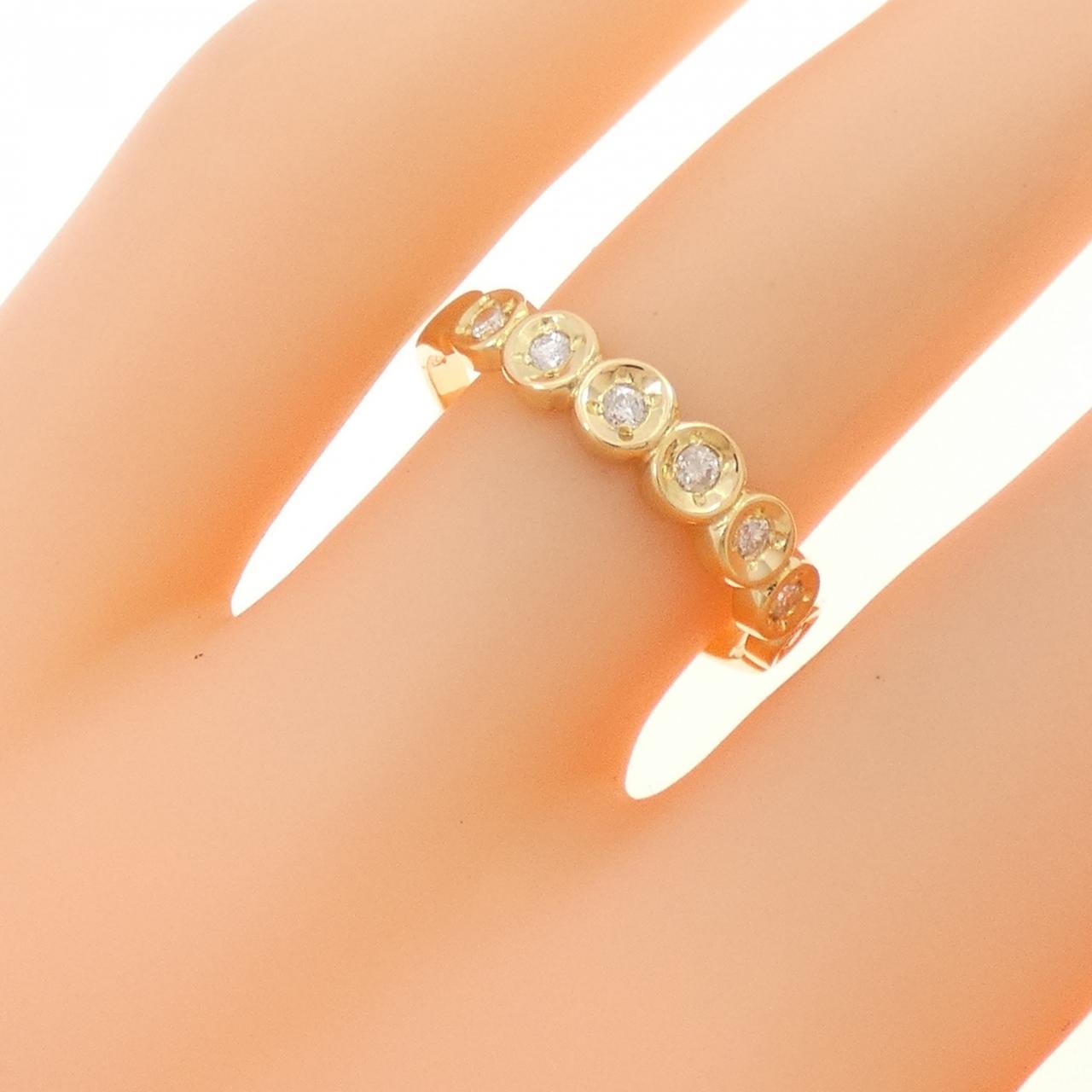 K18YG ダイヤモンド リング 0.12CT