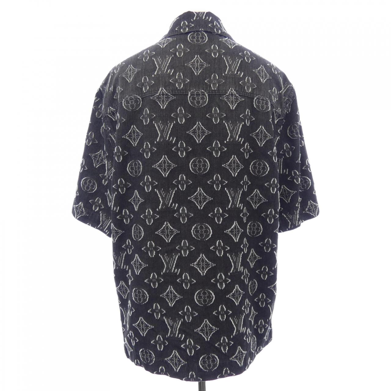 ルイヴィトン LOUIS VUITTON モノグラムショートスリーブシャンブレーシャツ HPS73WARS S／Sシャツ