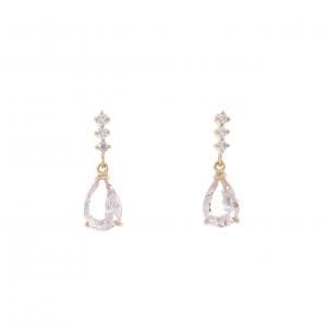 K18PG/K18YG モルガナイト ピアス 0.96CT