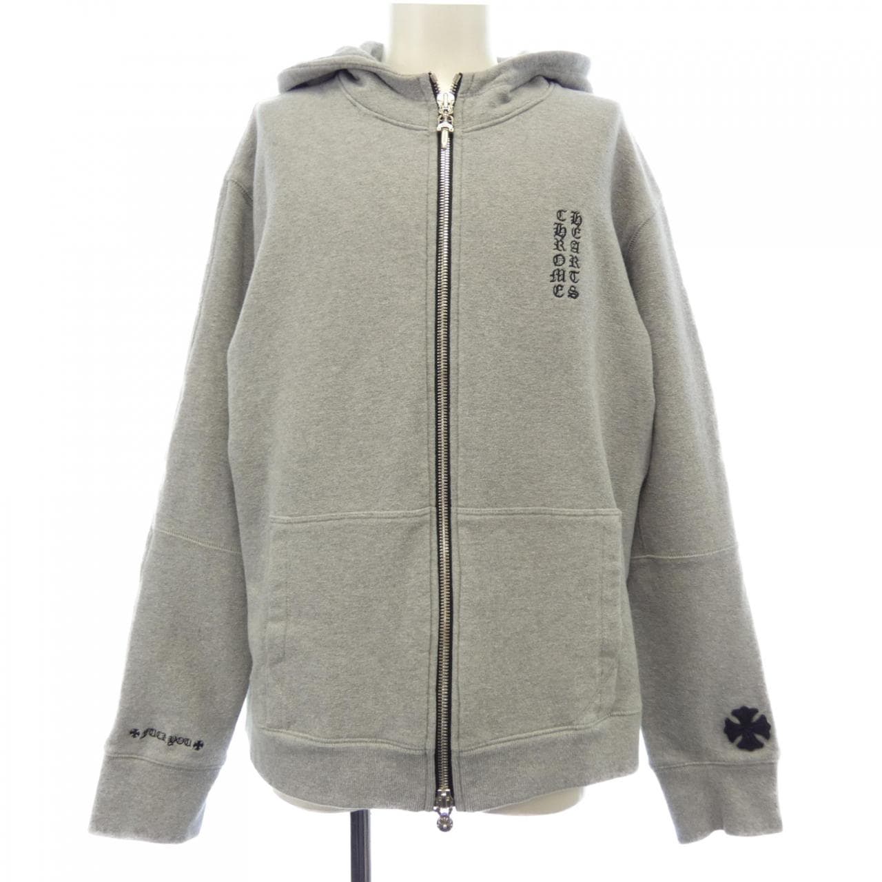 クロムハーツ CHROME HEARTS ヴァーティカルロゴ VERTICAL LOGO CHプラスパッチ 2212-304-6607 パーカー