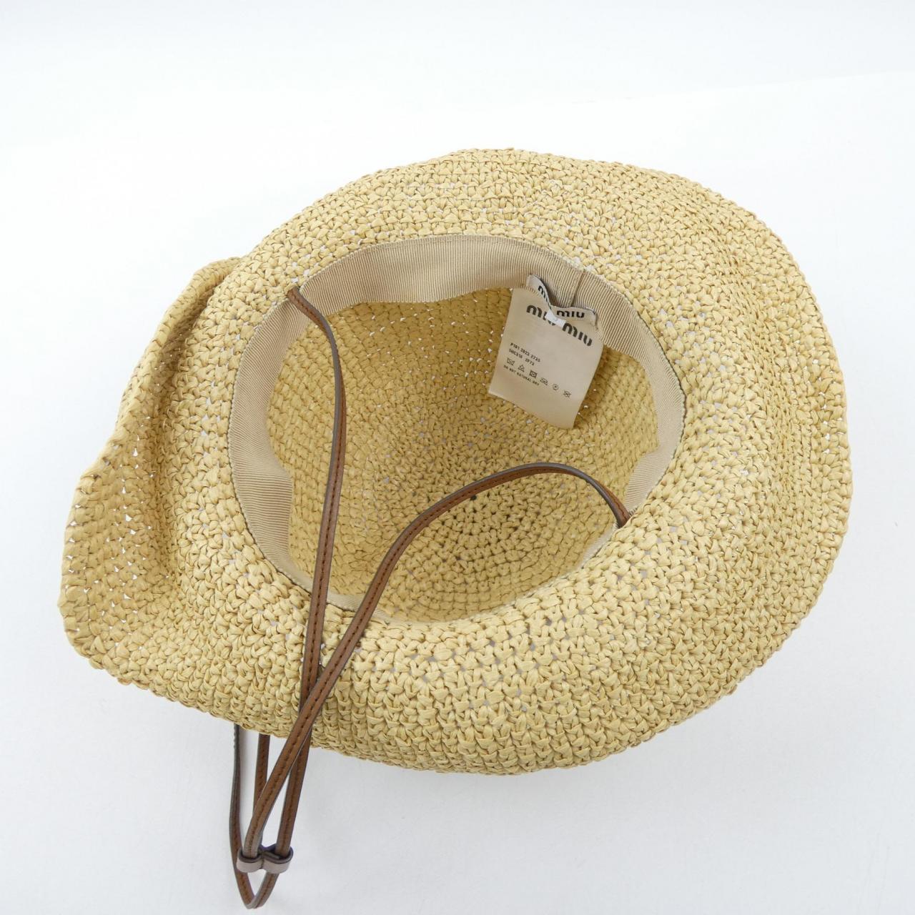 ミュウミュウ MIU MIU 5HC318 2F73 ハット