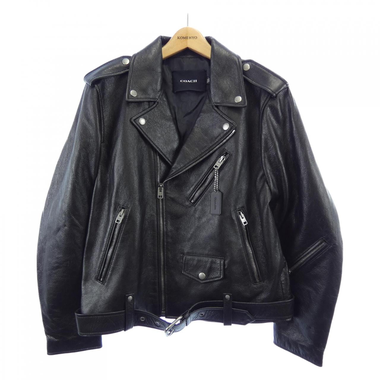 コーチ COACH レザーライダースジャケット