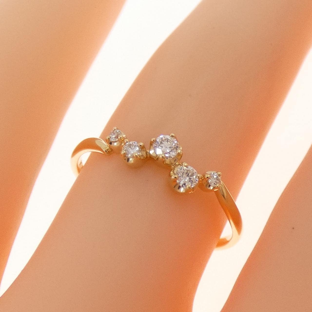 K18YG ダイヤモンド リング