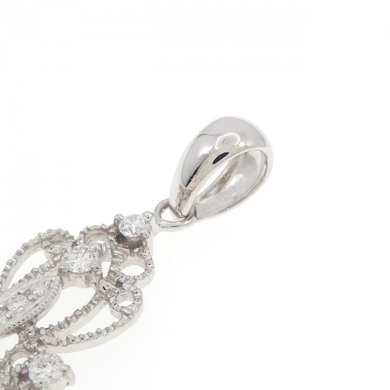 750WG ダイヤモンド ペンダント 0.83CT