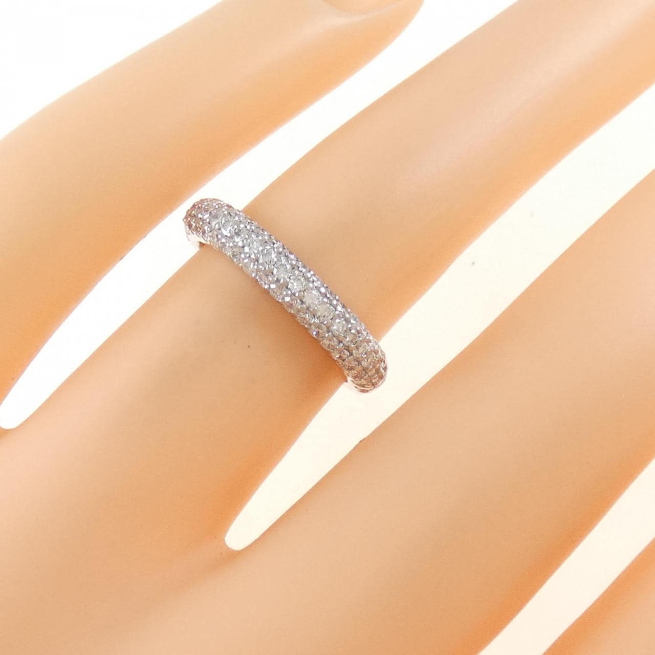 PT900 パヴェ ダイヤモンド リング 0.60CT