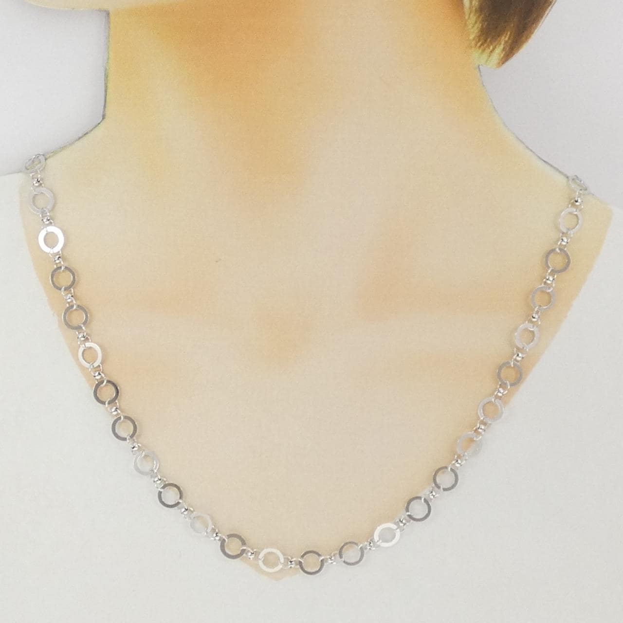 K18WG ネックレス