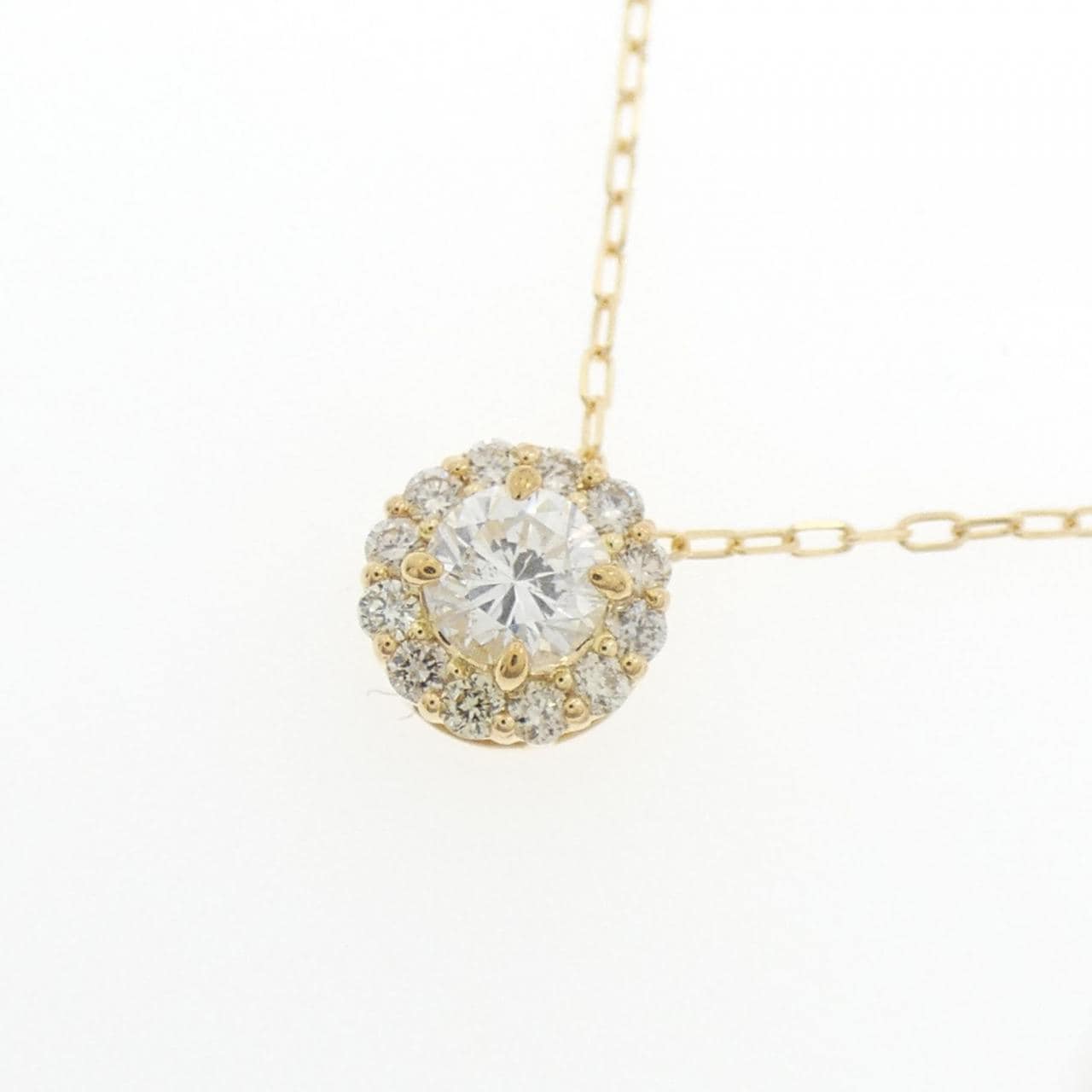 [BRAND NEW] K18YG Diamond Necklace 0.200CT