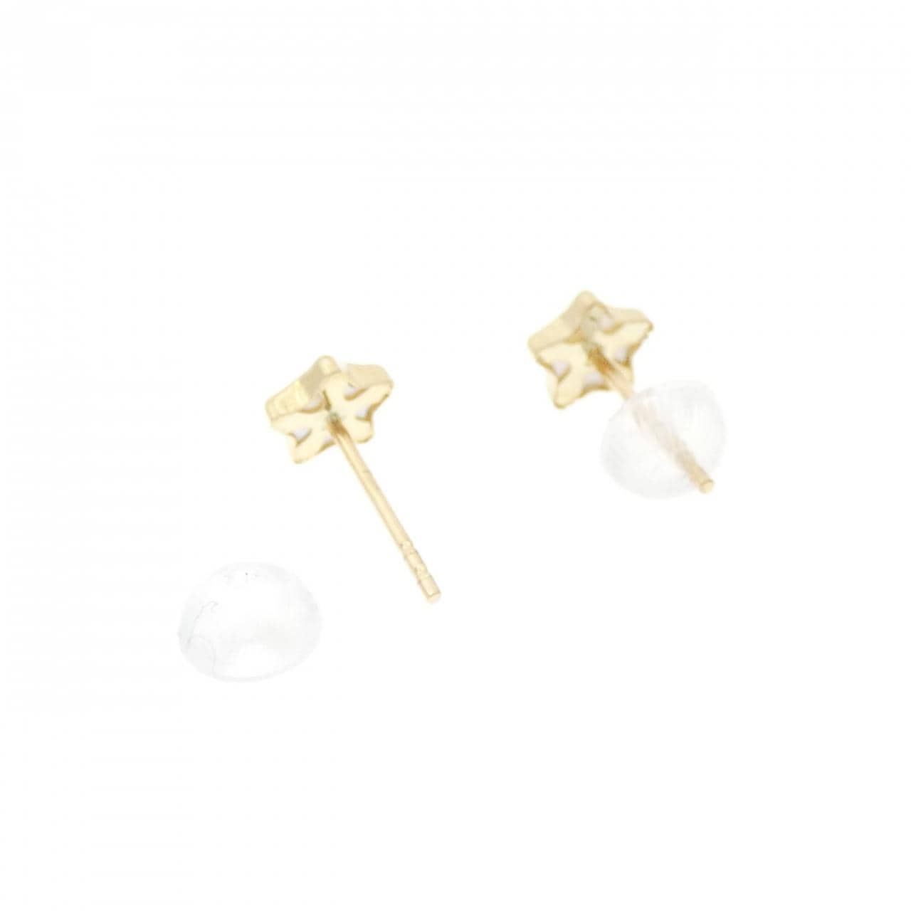 [新品] 750YG 星形珍珠贝母耳环