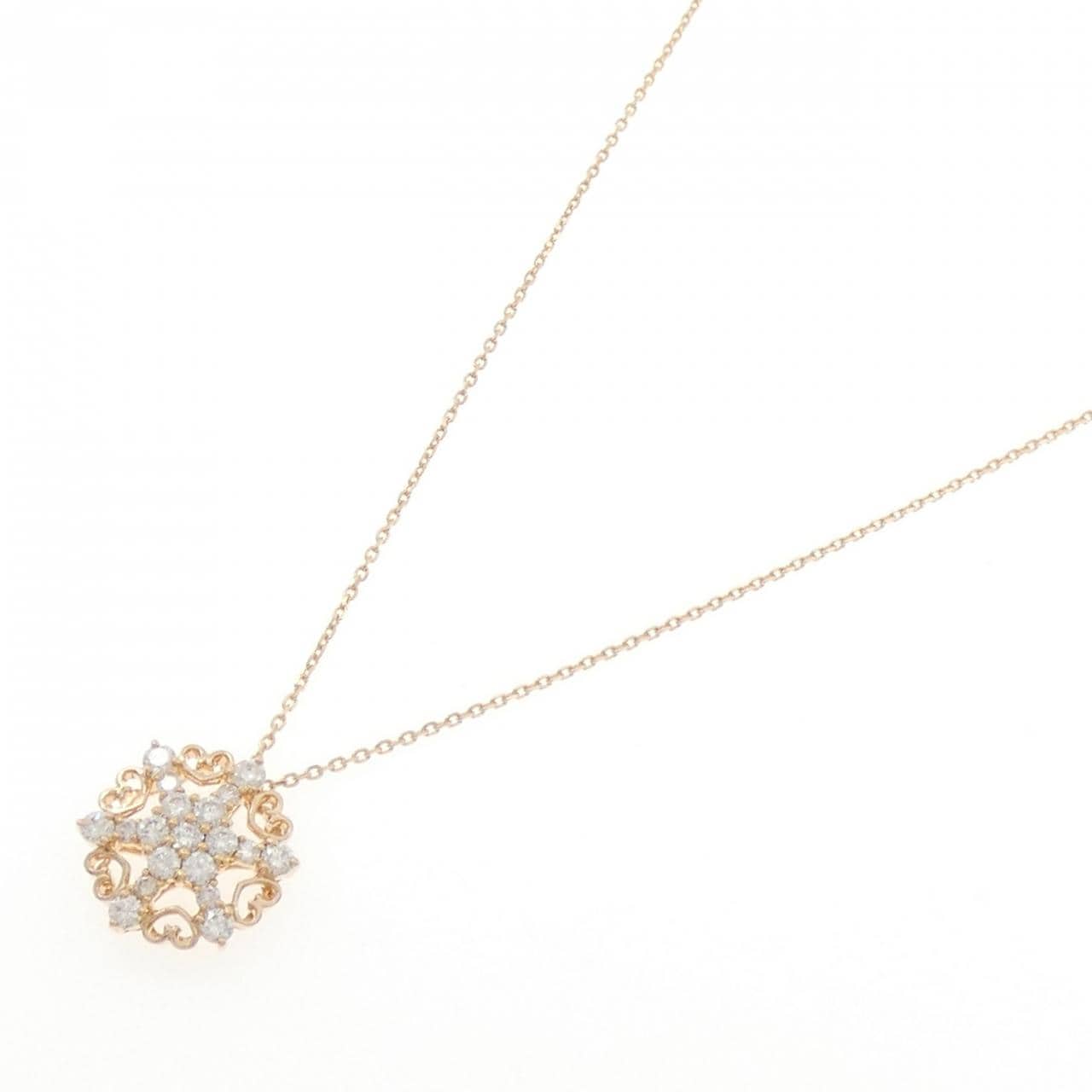 K18PG ダイヤモンド ネックレス 1.00CT