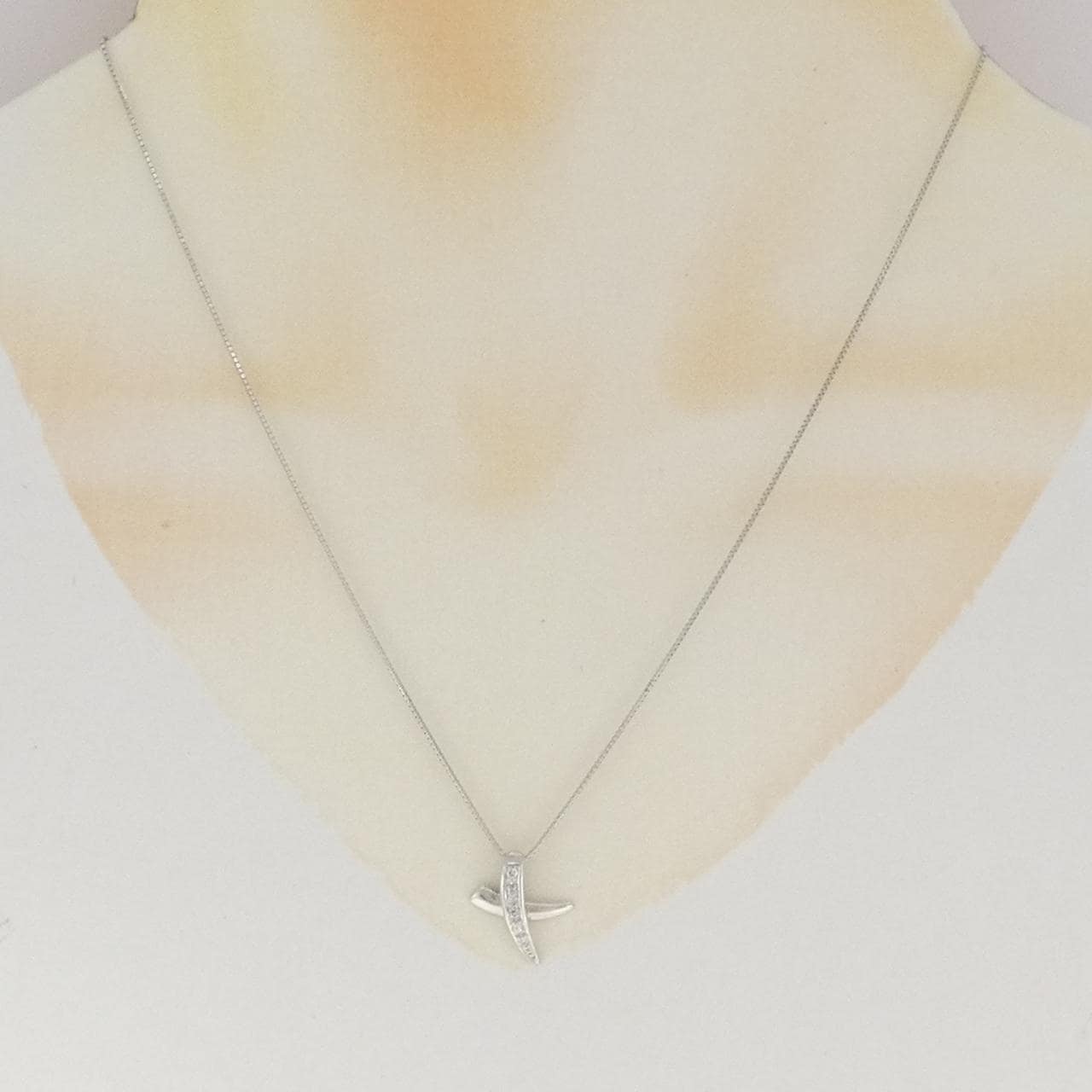 PT900/PT850 ダイヤモンド ネックレス 0.05CT