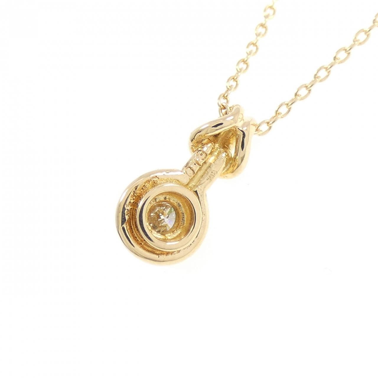 K18YG ダイヤモンド ネックレス 0.13CT
