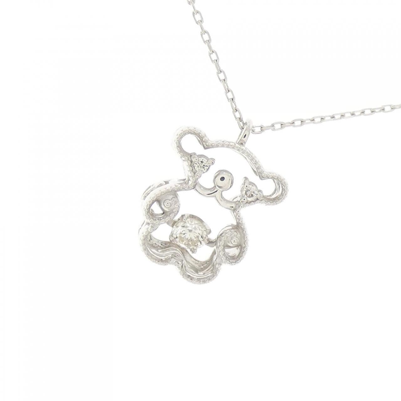 PT900/PT850 ダイヤモンド ネックレス 0.07CT