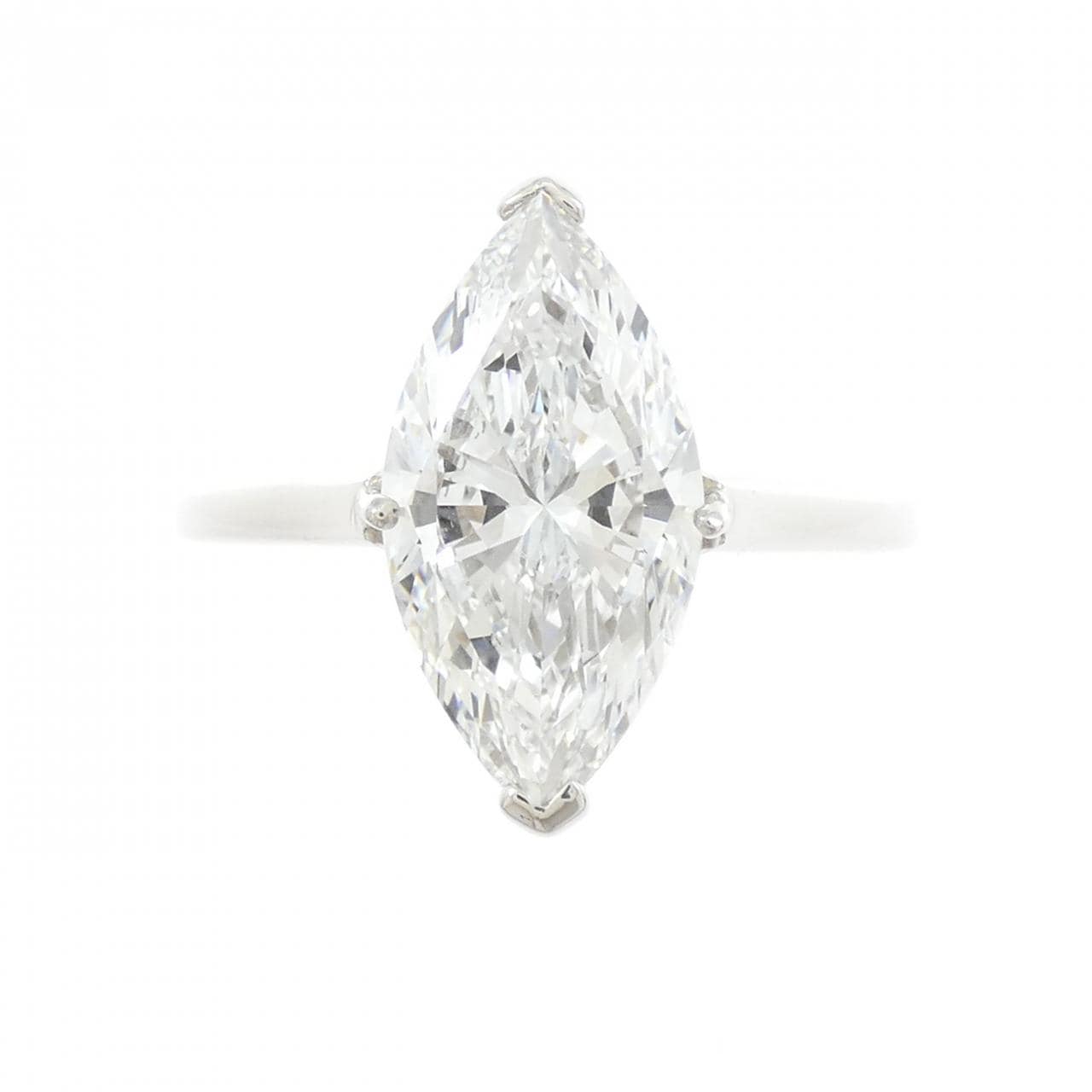 PT900 ダイヤモンド リング 3.012CT D VS1 マーキスカット