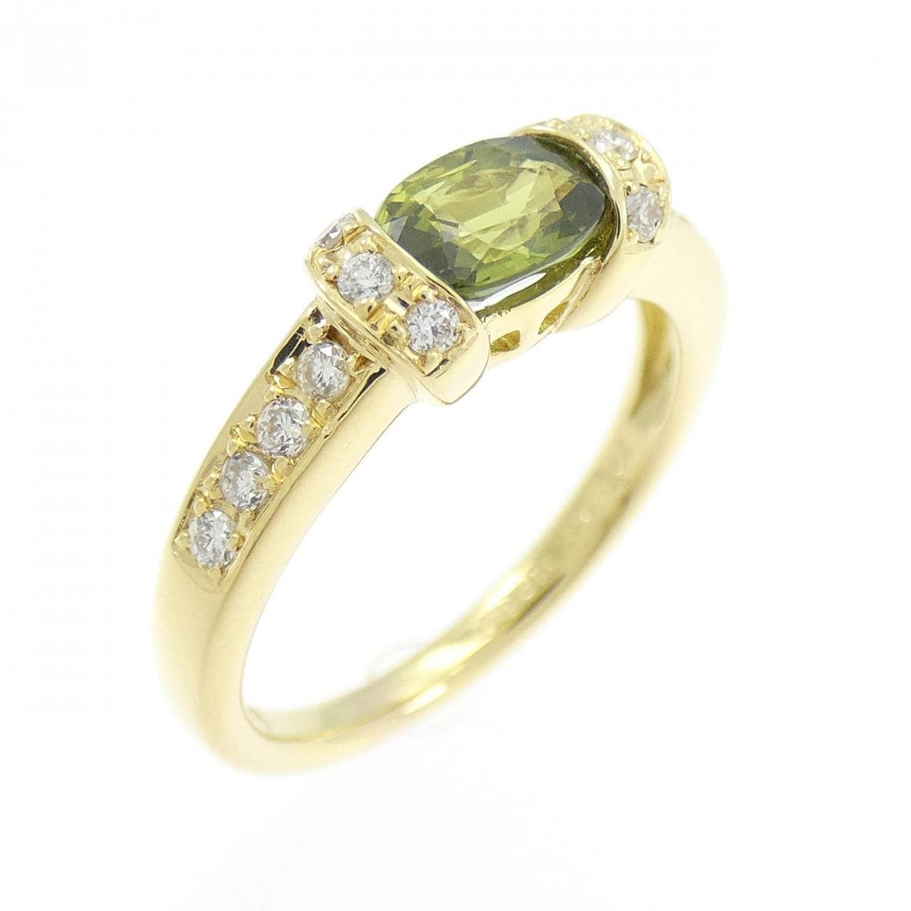 K18YG サファイヤ リング 0.681CT