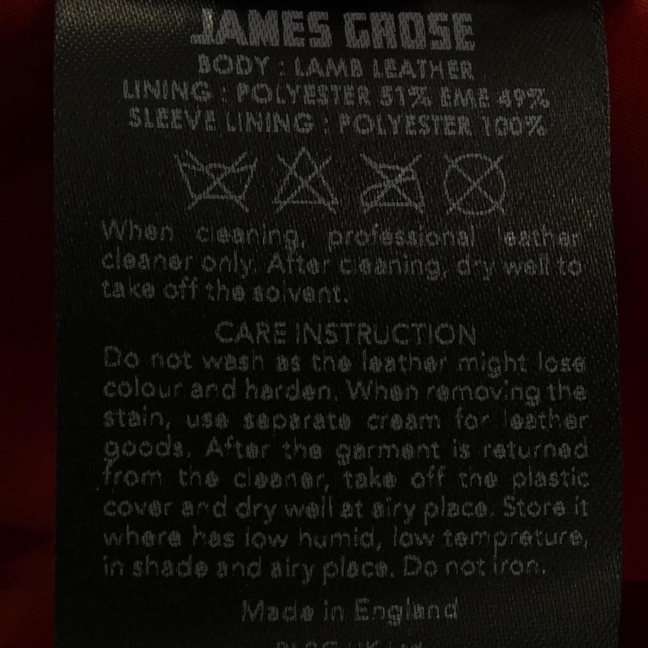 ジェームスグロス JAMES GROSE レザーライダースジャケット