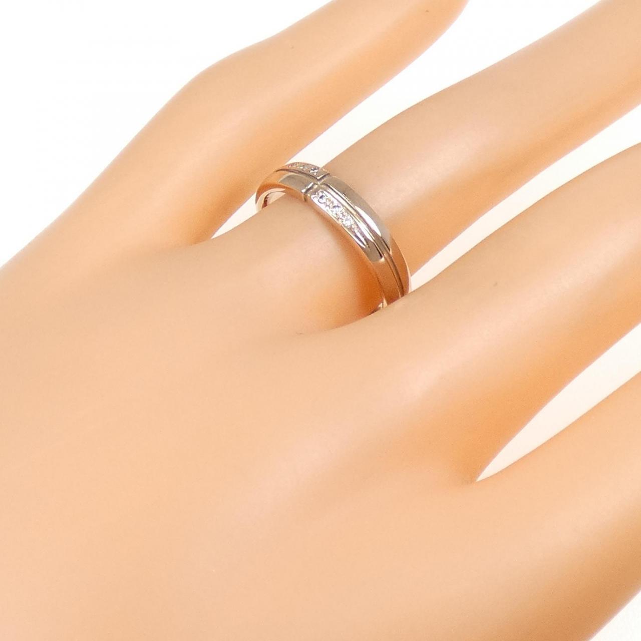 K18PG Diamond ring