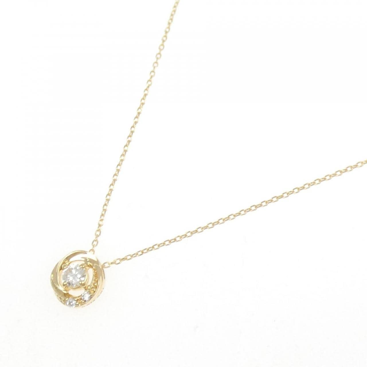 K18YG ダイヤモンド ネックレス 0.074CT