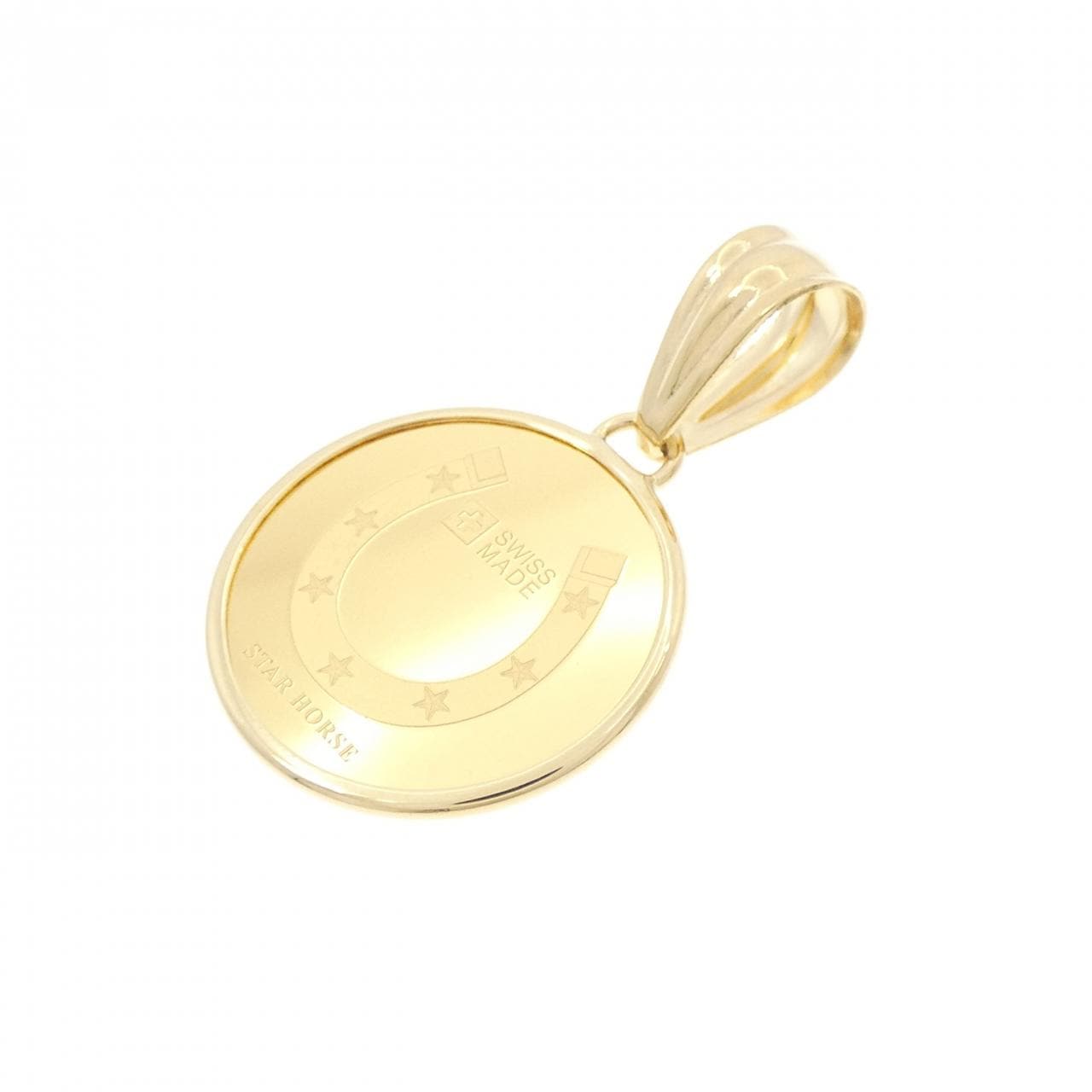 [新品] K18YG（框架）硬幣吊墜