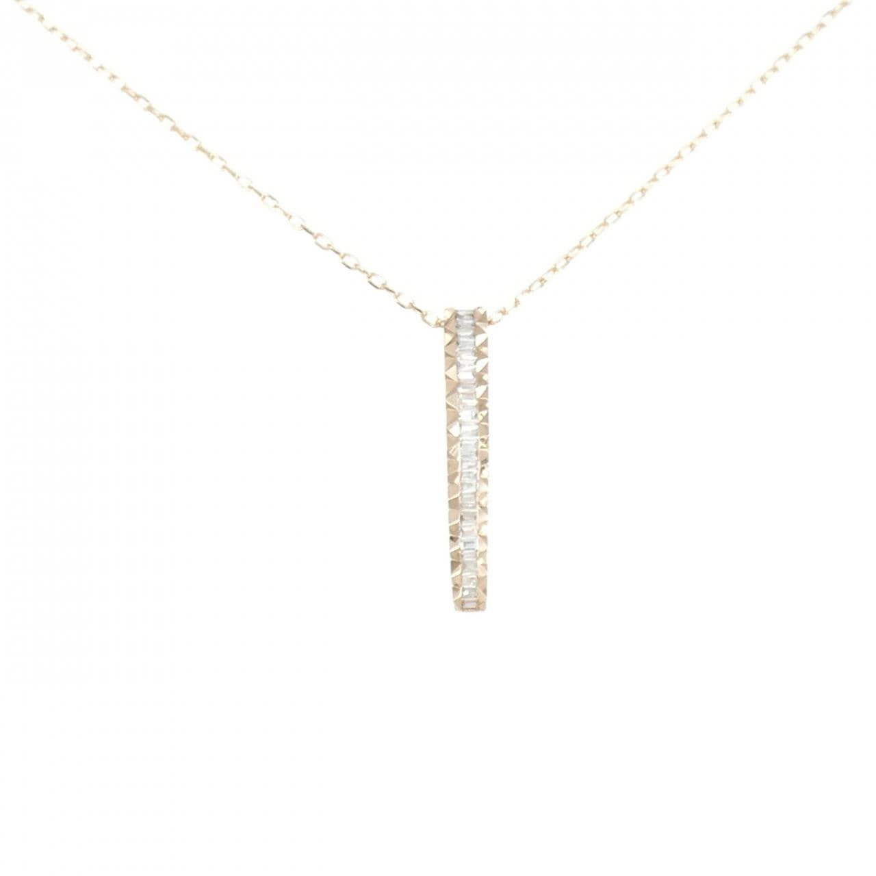 K18PG ダイヤモンド ネックレス 0.15CT