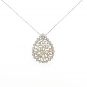 K18WG/K18YG ダイヤモンド ネックレス 1.09CT