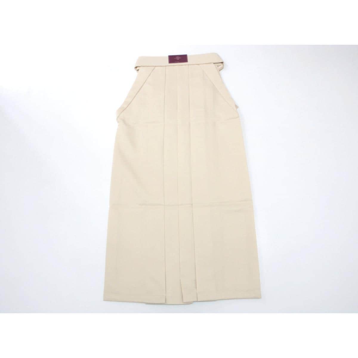 【新品】女袴　無地　Ｌサイズ　紐下９５ｃｍ　ベージュ色