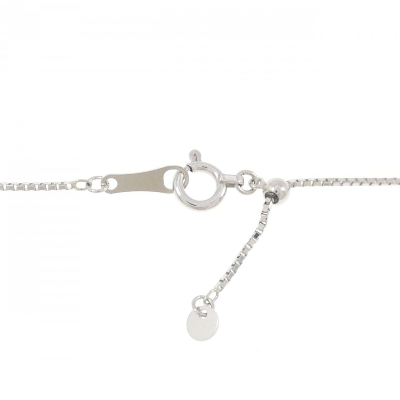 PT900/PT850 フラワー ダイヤモンド ネックレス 1.00CT
