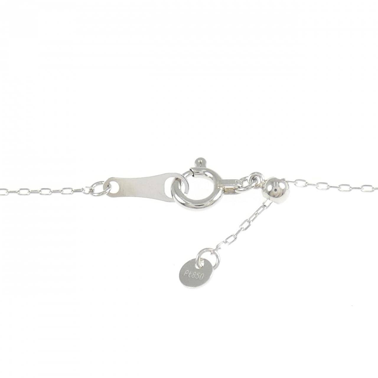 【新品】PT900/PT850 スリーストーン ダイヤモンド ネックレス 0.30CT