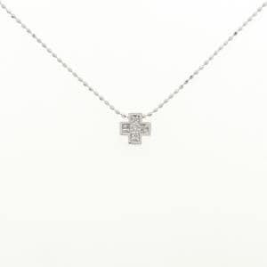 K18WG ダイヤモンド ネックレス 0.05CT