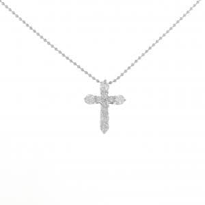 PT900/PT850 クロス ダイヤモンド ネックレス 0.50CT