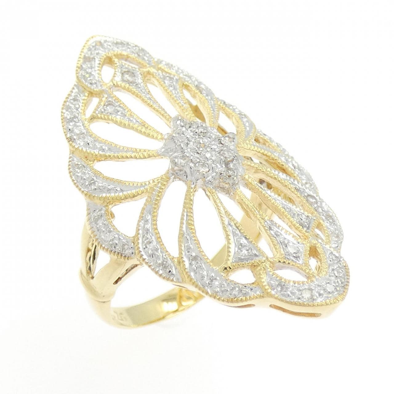 750YG/750WG ダイヤモンド リング 0.26CT