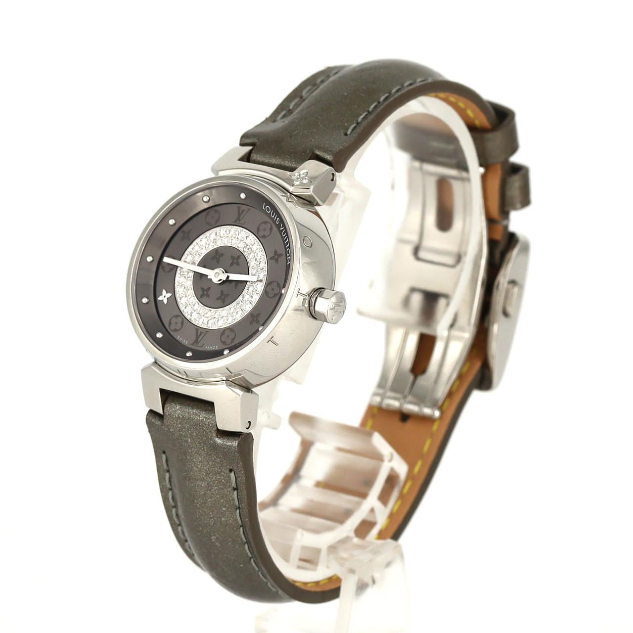 ルイヴィトン タンブール･サークルD･ラグ4P Q12MU SS クォーツ