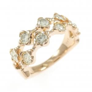 K18PG ダイヤモンド リング 0.45CT