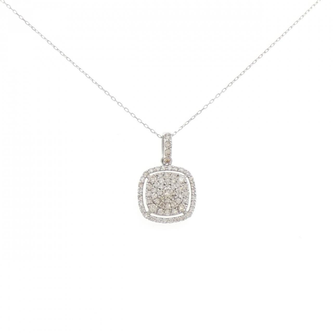K18WG ダイヤモンド ネックレス 0.40CT
