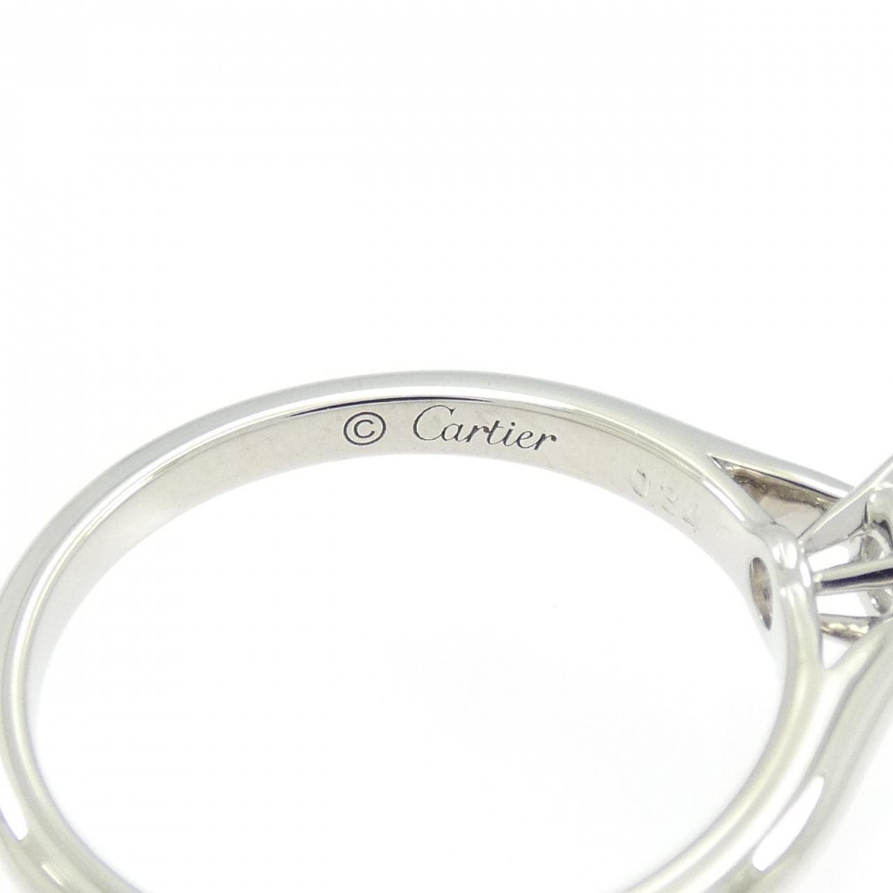 カルティエ 1895 ソリテール リング 0.34CT D VVS1 3EXT