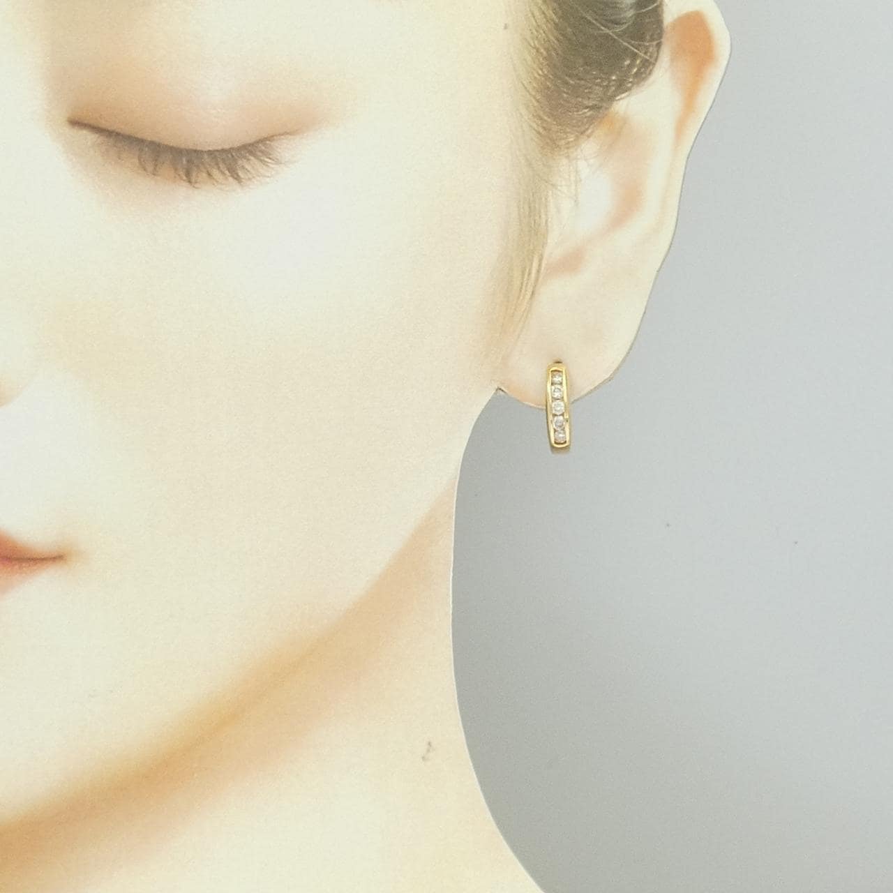 K18YG ダイヤモンド ピアス 0.50CT