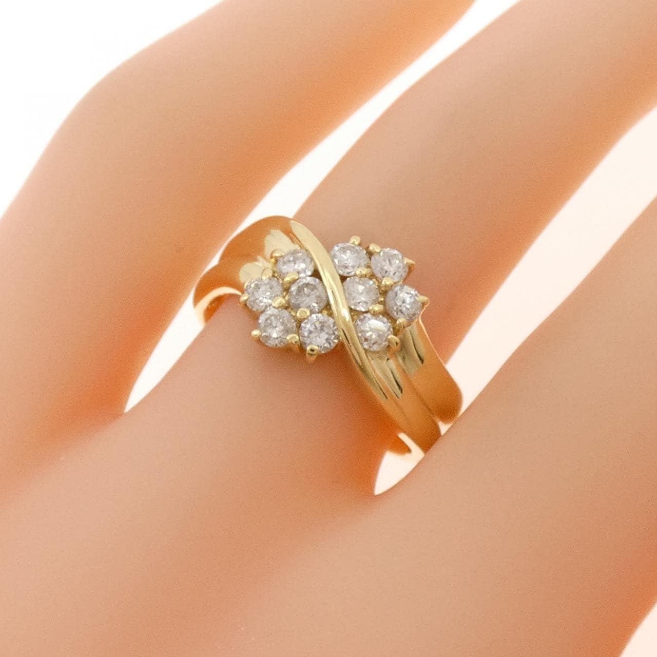 K18YG ダイヤモンド リング 0.54CT
