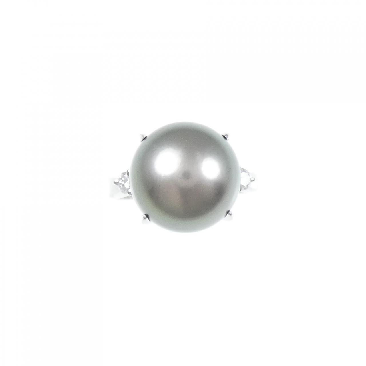 PT Black Butterfly Pearl Ring 12.1mm